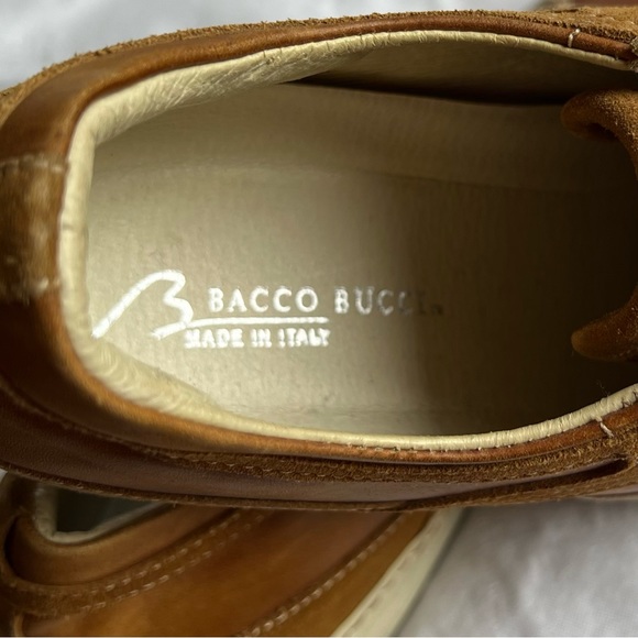 Bacco Bucci Italian Leather Suede Canvas Shoes - Picture 3 of 9